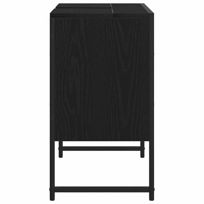 Szafka pod umywalkę z drzwiami Czarny Dąb 60 x 30 x 60 cm