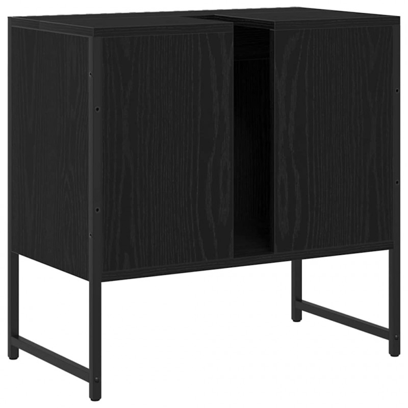 Szafka pod umywalkę z drzwiami Czarny Dąb 60 x 30 x 60 cm