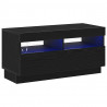 Szafka pod telewizor Ze LED Lights Czarny Dąb 80 x 35 x 40 cm