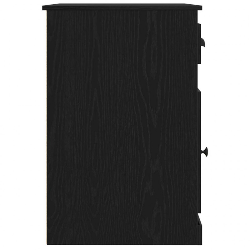 Biurko Czarny Dąb 50 x 115 x 75 cm Materiał drewnopochodny
