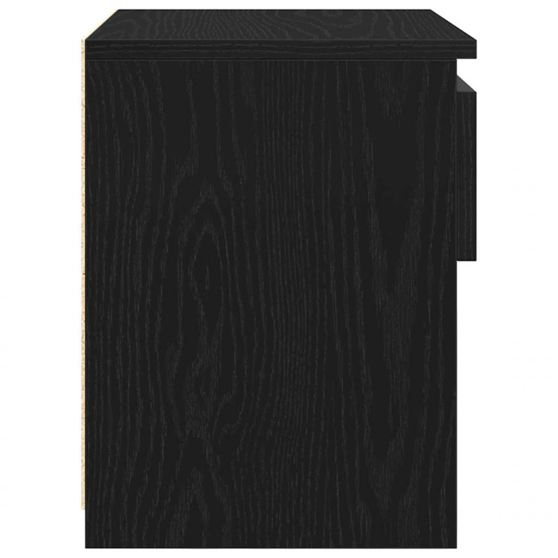 Szafka Nocna Czarny Dąb 40 x 30 x 39 cm Materiał drewnopochodny