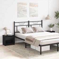 Szafka Nocna z szufladą 2 pcs Czarny Dąb 40 x 30 x 39 cm
