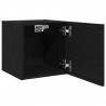 Szafka pod telewizor 2 pcs Czarny Dąb 30,5 x 30 x 30 cm