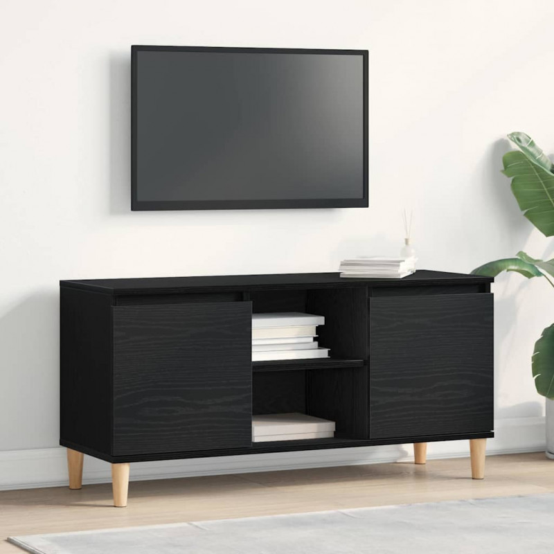 Szafka pod telewizor Czarny Dąb 102 x 35 x 50 cm