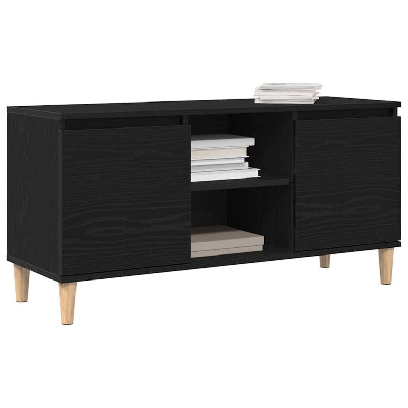 Szafka pod telewizor Czarny Dąb 102 x 35 x 50 cm