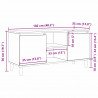 Szafka pod telewizor Czarny Dąb 102 x 35 x 50 cm