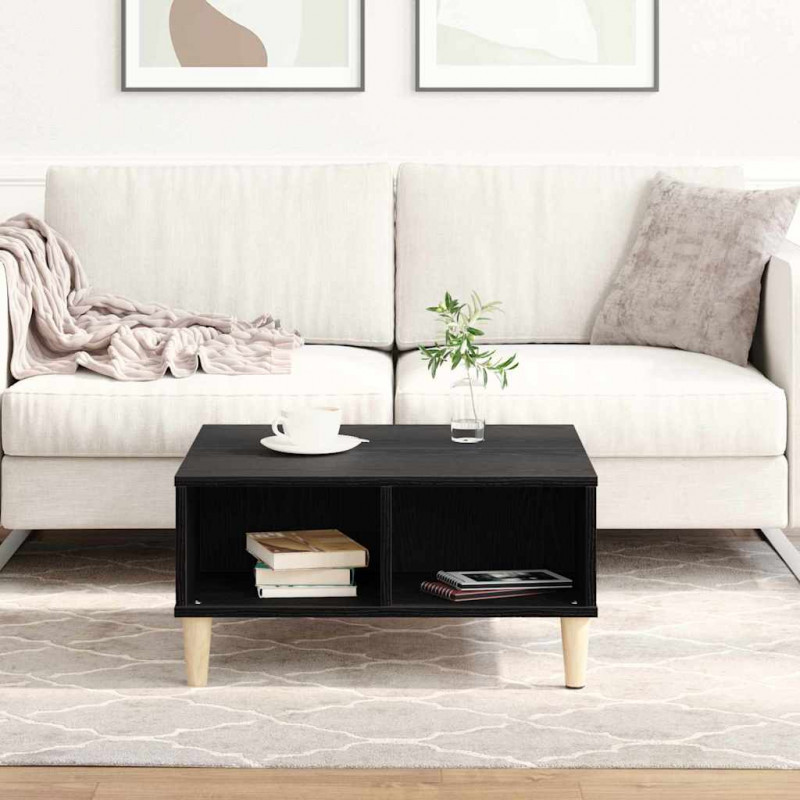 Stolik kawowy Czarny Dąb 60 x 60 x 30 cm