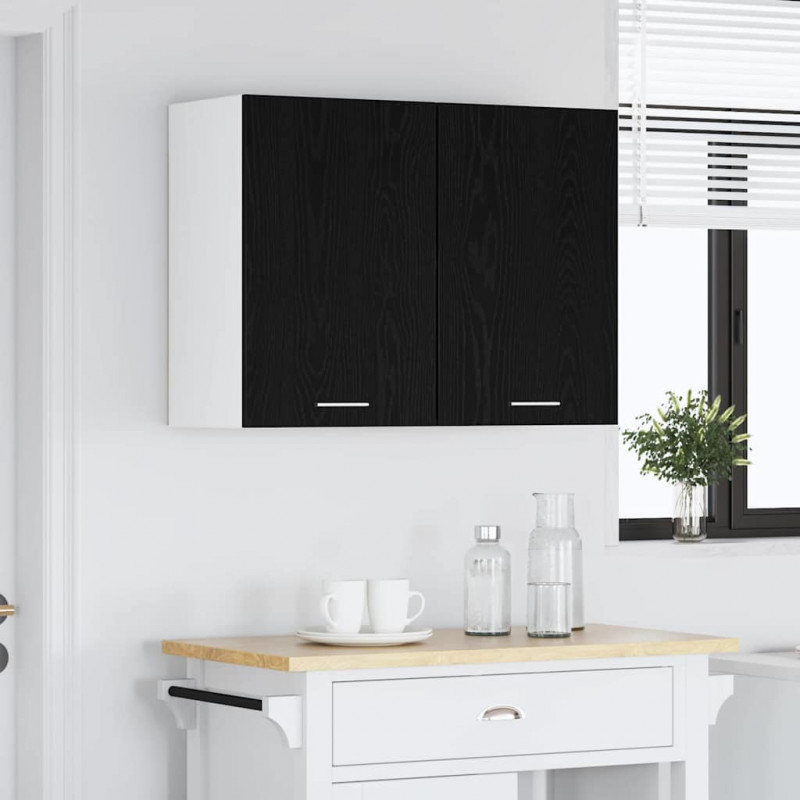 Szafka wisząca z półką Lyon Czarny Dąb 80 x 31 x 60 cm