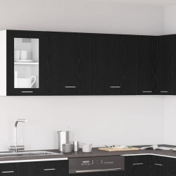 Szafka wisząca z półką Lyon 2 pcs Czarny Dąb 50 x 31 x 60 cm
