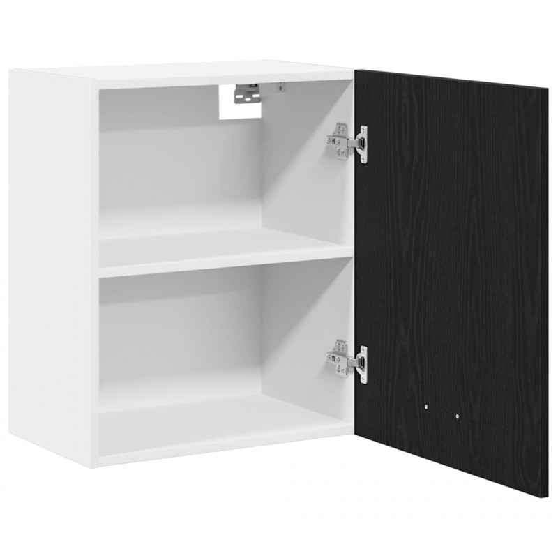 Szafka wisząca z półką Lyon 2 pcs Czarny Dąb 50 x 31 x 60 cm