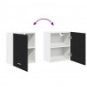 Szafka wisząca z półką Lyon 2 pcs Czarny Dąb 50 x 31 x 60 cm