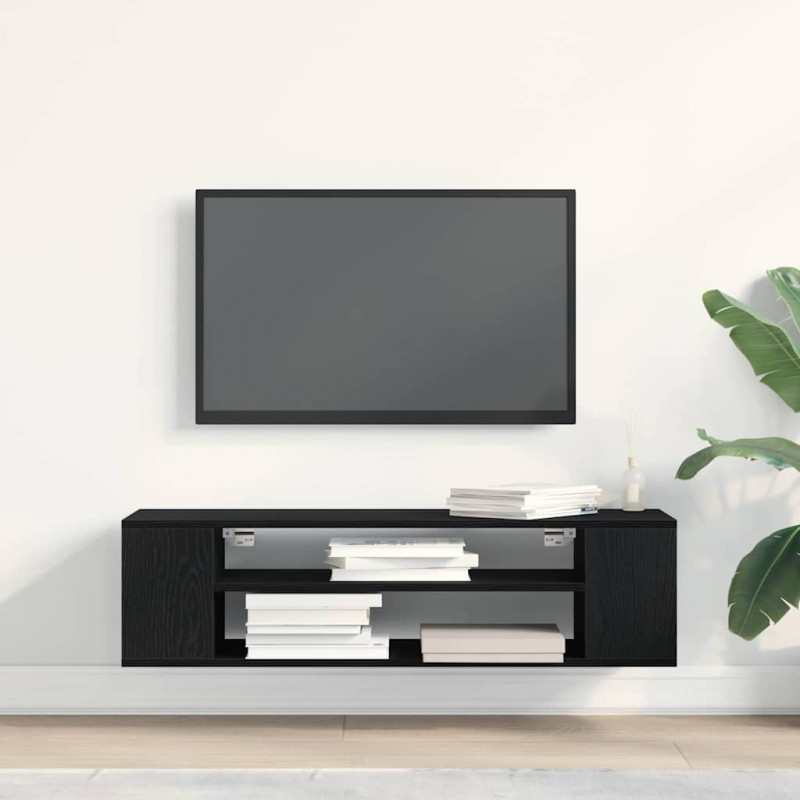 Szafka pod telewizor Czarny Dąb 100 x 30 x 26,5 cm