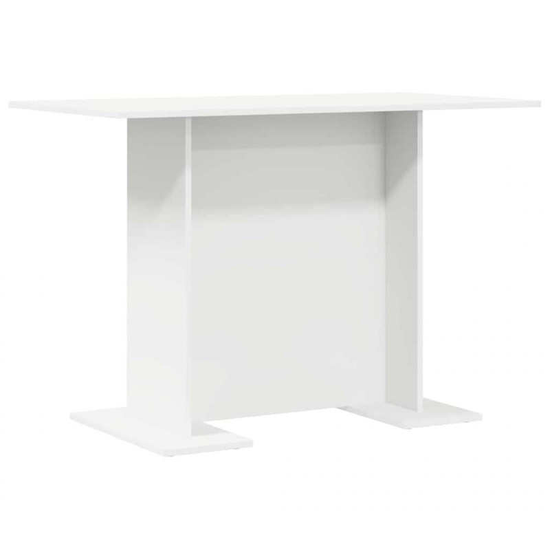 Stół jadalny Biały 110 x 60 x 75 cm Materiał drewnopochodny