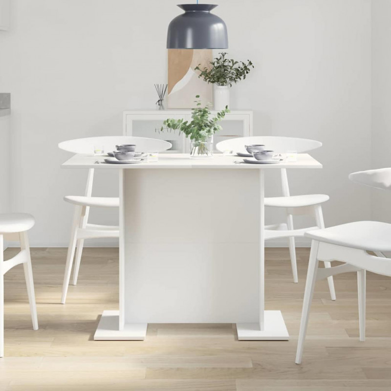 Stół jadalny Biały 110 x 60 x 75 cm Materiał drewnopochodny