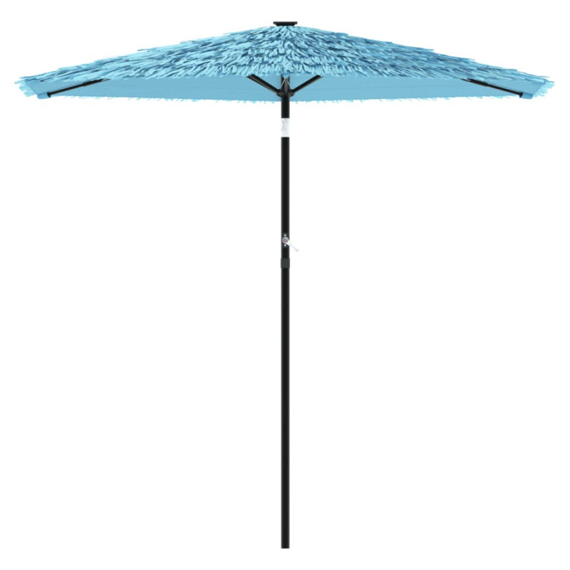 Parasol ogrodowy na stalowym słupku, niebieski, 268x268x226 cm