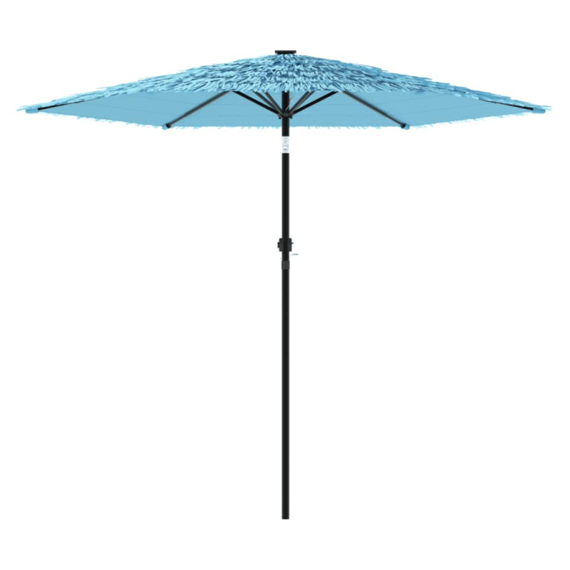 Parasol ogrodowy na stalowym słupku, niebieski, 268x268x226 cm