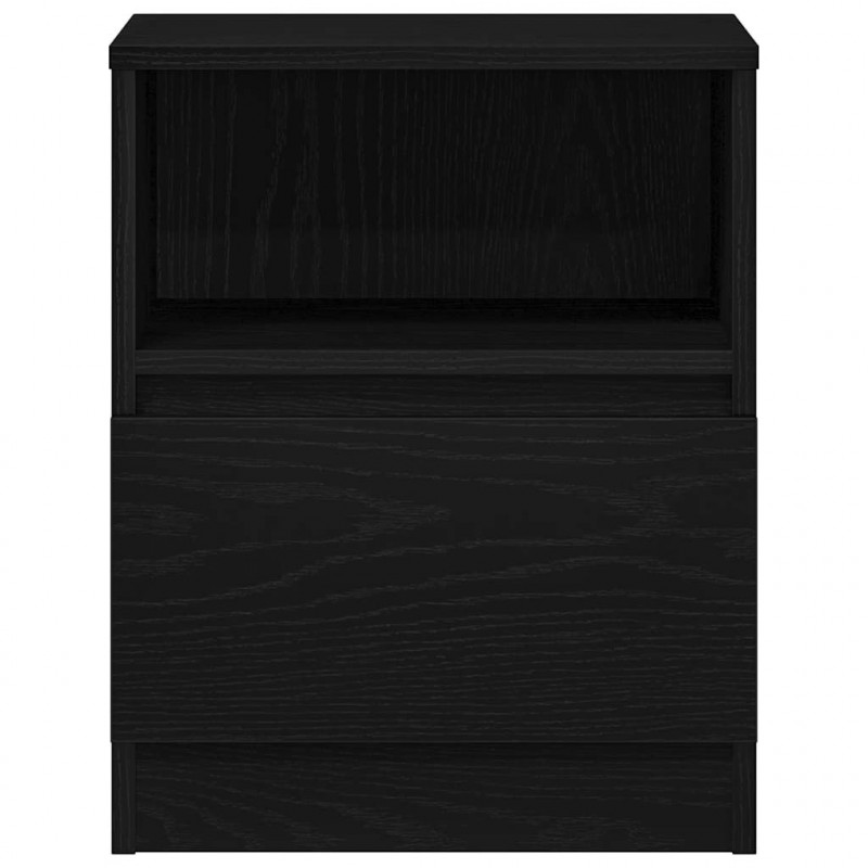 Szafka Nocna Czarny Dąb 40 x 40 x 50 cm Materiał drewnopochodny