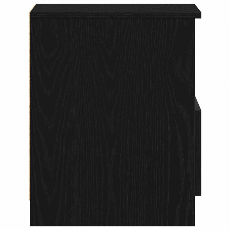 Szafka Nocna Czarny Dąb 40 x 40 x 50 cm Materiał drewnopochodny