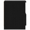 Szafka Nocna z szufladą 2 pcs Czarny Dąb 40 x 40 x 50 cm