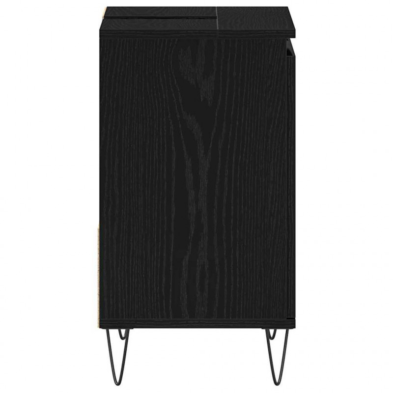 Szafka pod umywalkę z szufladą Czarny Dąb 65 x 33 x 60 cm