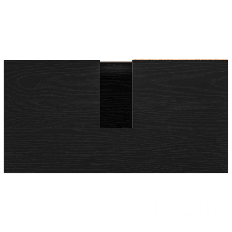 Szafka pod umywalkę z szufladą Czarny Dąb 65 x 33 x 60 cm