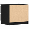 Szafka Nocna z szufladą 2 pcs Czarny Dąb 50 x 40 x 43,5 cm