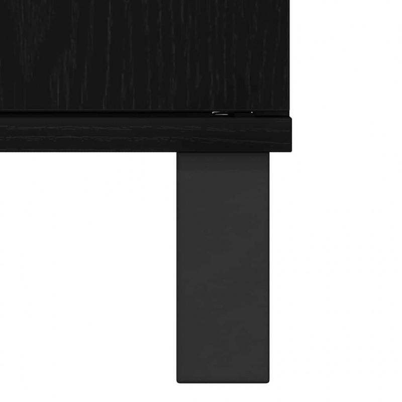 Szafka pod umywalkę z szufladą Czarny Dąb 65 x 33 x 60 cm