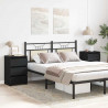 Szafka Nocna z szufladą 2 pcs Czarny Dąb 40 x 35 x 62,5 cm