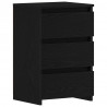 Szafka Nocna z szufladą 2 pcs Czarny Dąb 40 x 35 x 62,5 cm