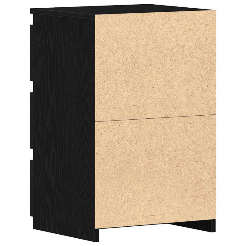 Szafka Nocna z szufladą 2 pcs Czarny Dąb 40 x 35 x 62,5 cm
