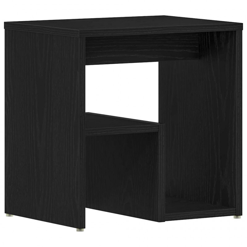 Szafka Nocna Czarny dąb 40 x 30 x 40 cm Materiał drewnopochodny