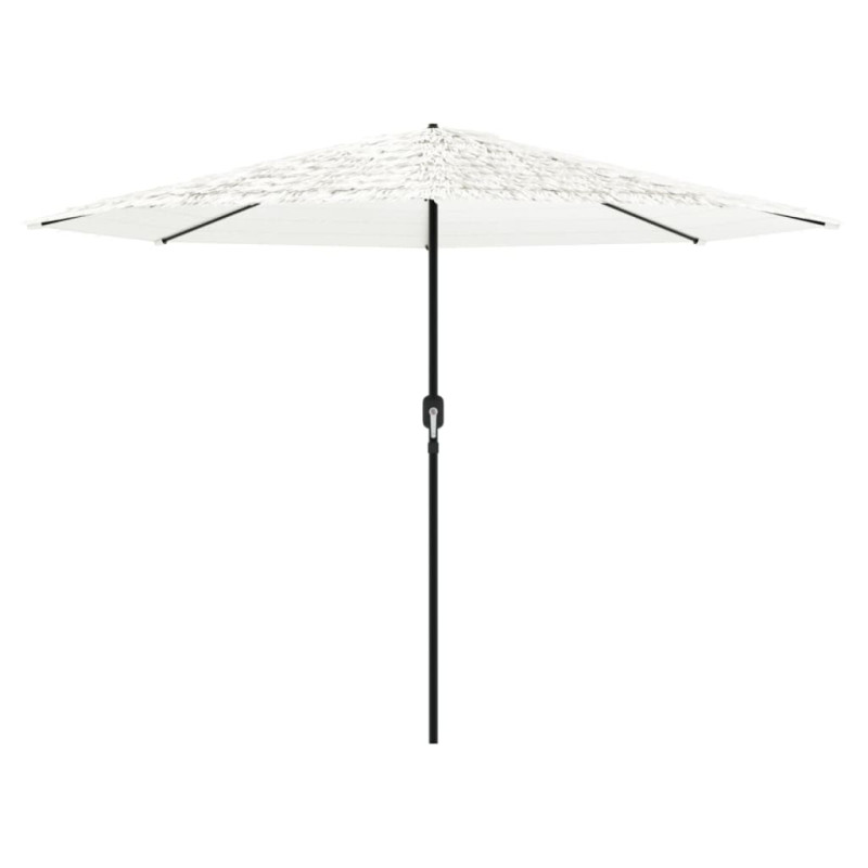 Parasol ogrodowy na stalowym słupku, biały, 388x388x248 cm