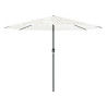 Parasol ogrodowy na stalowym słupku, biały, 388x388x248 cm