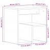 Szafka Nocna 2 pcs Czarny Dąb 40 x 30 x 40 cm