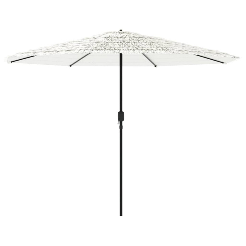 Parasol ogrodowy na stalowym słupku, biały, 388x388x248 cm