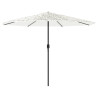Parasol ogrodowy na stalowym słupku, biały, 388x388x248 cm