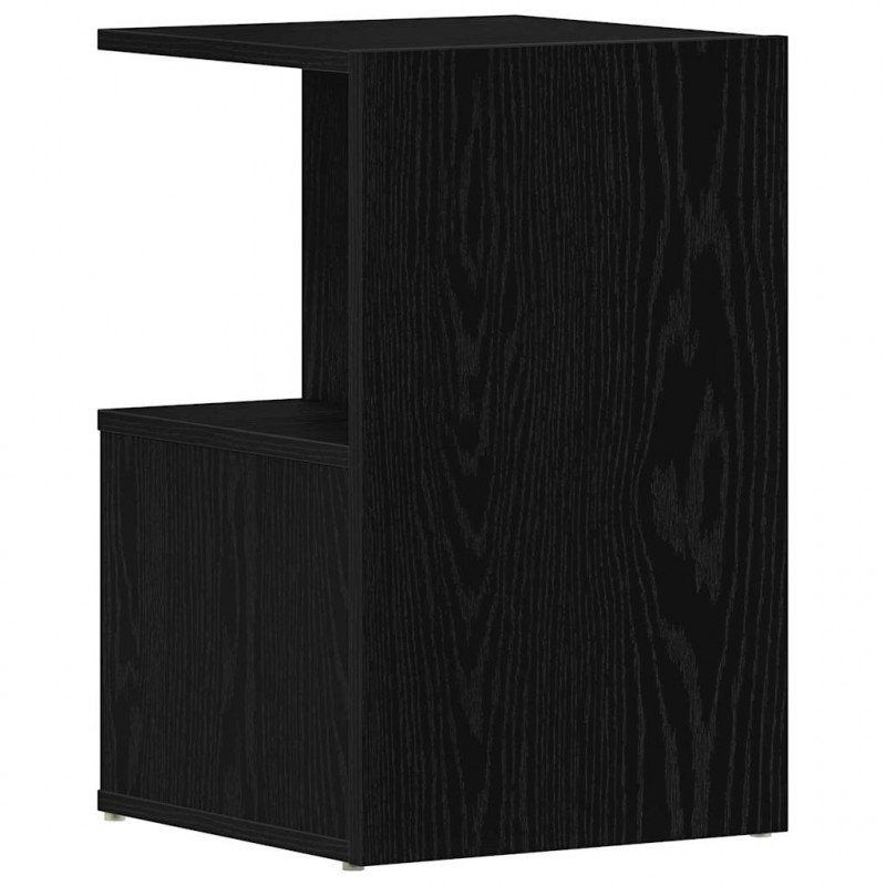 Szafka Nocna Czarny Dąb 35 x 35 x 55 cm Materiał drewnopochodny