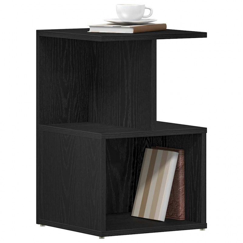 Szafka Nocna 2 pcs Czarny Dąb 35 x 35 x 55 cm