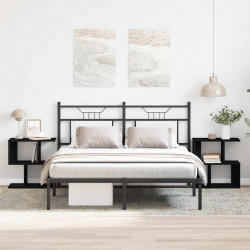 Szafka Nocna 2 pcs Czarny Dąb 50 x 30 x 51,5 cm