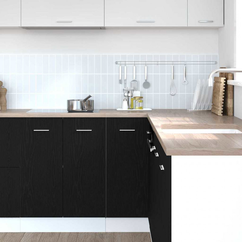 Szafka wisząca z półką Czarny Dąb 75,5 x 75,5 x 80,5 cm