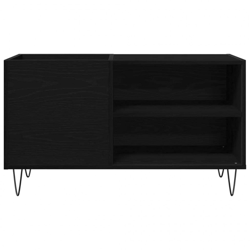 Szafka na płyty winylowe z półką Czarny Dąb 85 x 38 x 48 cm