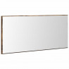 Lustro Z lustrem Brązowy 80 x 37 cm Szkło i drewno inżynieryjne