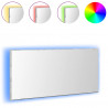 Lustro Ze LED Lights Z lustrem Wysoki szary sonoma 80 x 37 cm