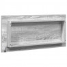 Lustro Ze LED Lights Z lustrem Wysoki szary sonoma 80 x 37 cm