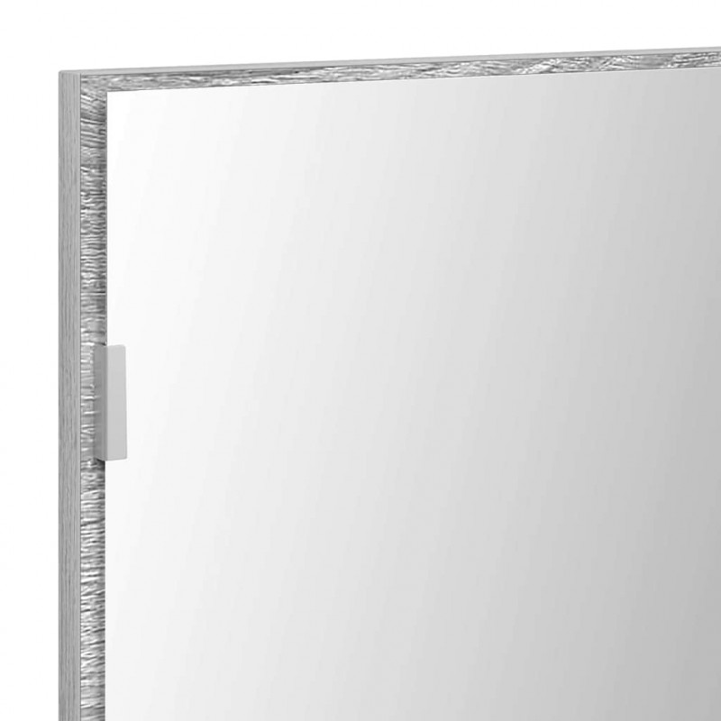 Lustro Ze LED Lights Z lustrem Wysoki szary sonoma 80 x 37 cm