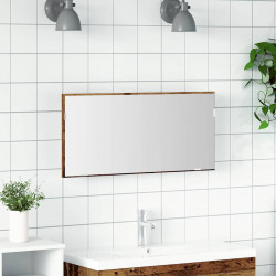 Lustro Stare drewno 80 x 37 cm Szkło i drewno inżynieryjne