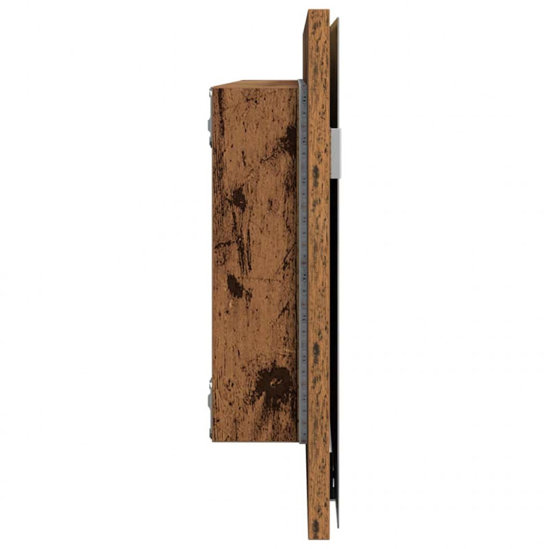 Lustro Stare drewno 80 x 37 cm Szkło i drewno inżynieryjne