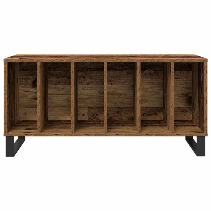Szafka na płyty winylowe z półką Stare drewno 100 x 38 x 48 cm