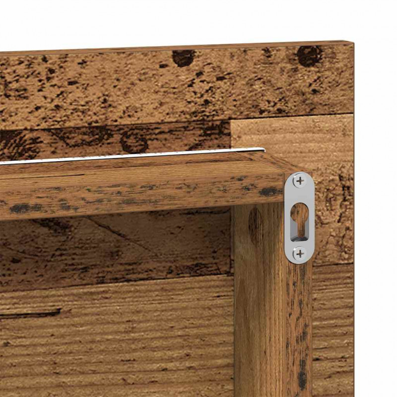 Lustro Stare drewno 80 x 37 cm Szkło i drewno inżynieryjne