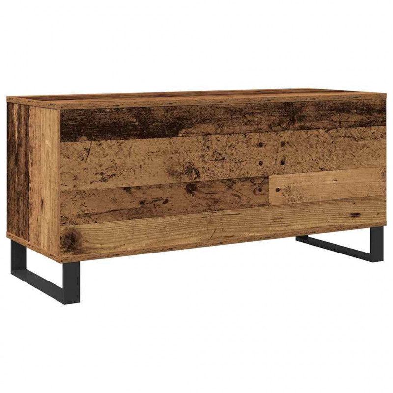 Szafka na płyty winylowe z półką Stare drewno 100 x 38 x 48 cm